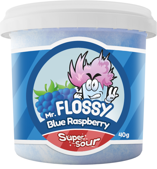 Mr Flossy Framboise Bleue - Barbe à Papa