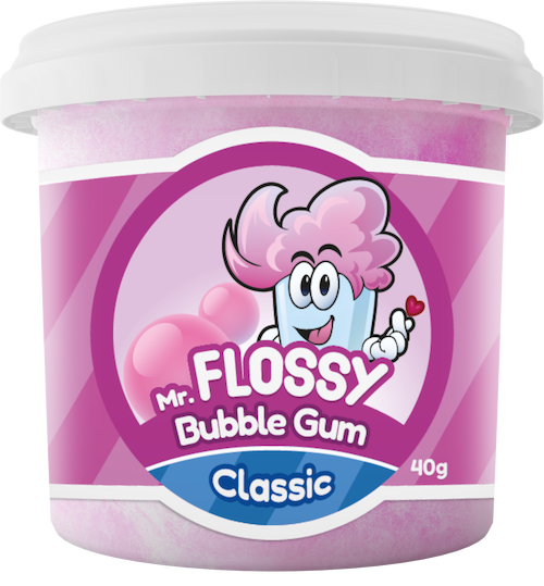 Mr Flossy Bubble Gum - Barbe à Papa