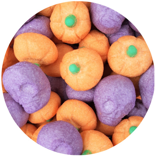 Guimauves têtes de mort et citrouilles - BULGARI (100g)